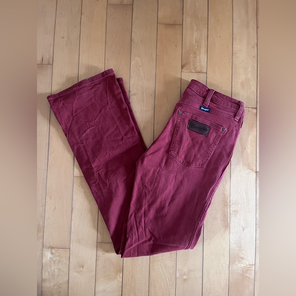 Women's Wrangler Jeans-Burnt Orange